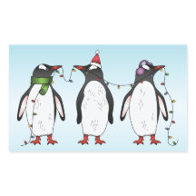 Tre festliga julpenguins illustration