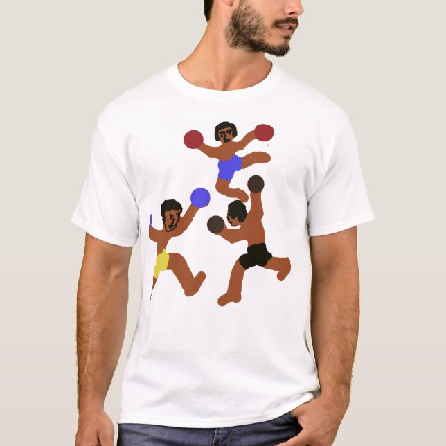 Tre fighters – T-shirt för dynamisk rörelse (Framsida)