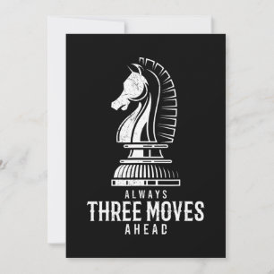 Tre filmer framför mig Chess Matt Game Chess Biet Julkort