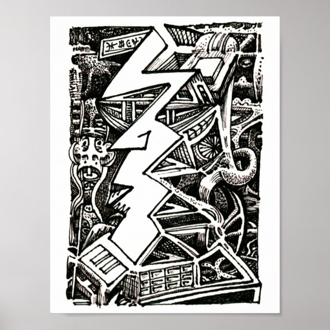 Tre fjärdedelar poster (Framsidan)