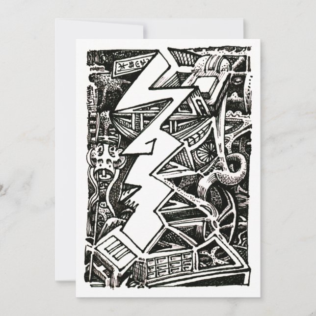 Tre fjärdedels platta kort (Framsida)