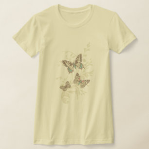 Tre fjärilar grafik med t-shirt