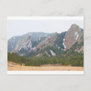 Tre Flatirons Boulder Colorado Vykort