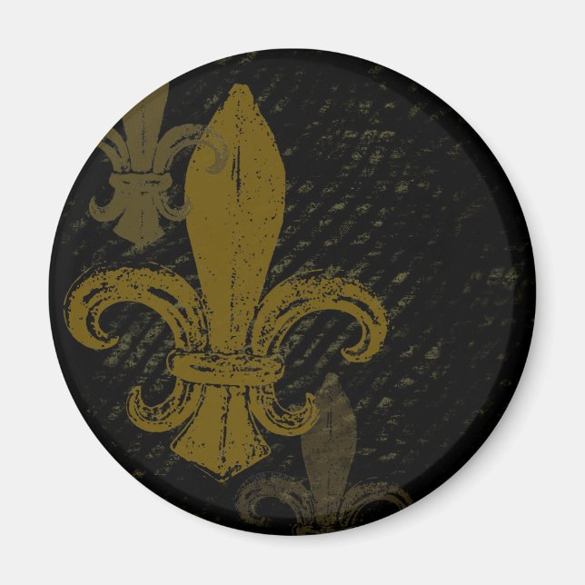 Tre Fleur De Lis Magnet (Framsidan)