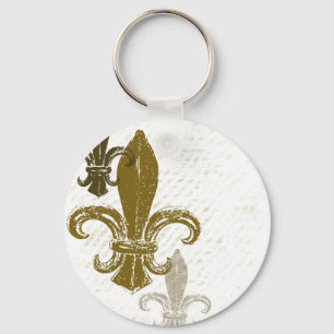 Tre Fleur De Lis Nyckelring