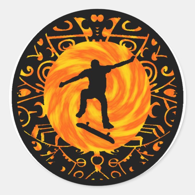 TRE-FLIPEN RUNT KLISTERMÄRKE (Framsida)