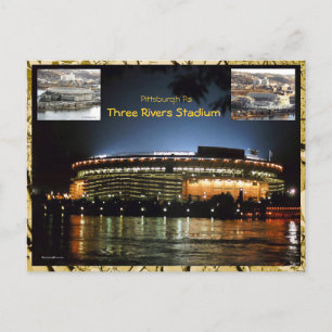 Tre floder Stadium-vykort med implosion Vykort