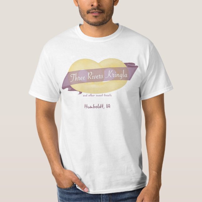 Tre flodKringla manar T-tröja T Shirt (Framsida)