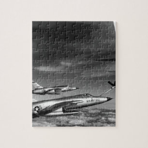 Tre flygvapen F-105 Thunderchief lotsar enroute Pussel