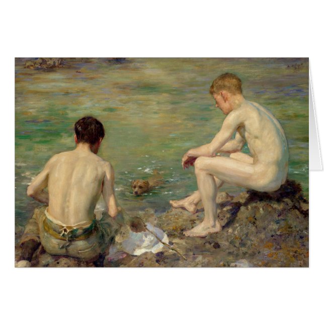 Tre följen hälsningskort (Framsidan Horizontal)