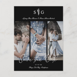 Tre Förlovningar för fotokollage i Bröllop Vykort