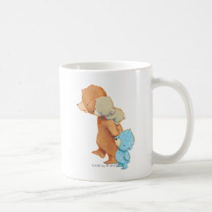 Tre förtjusande björnvänner kaffemugg