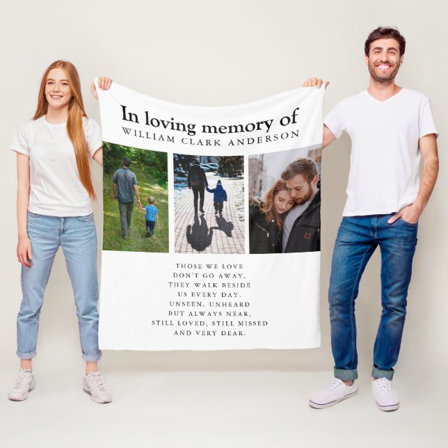 Tre foto-Dikt-utmatningsblanksteg i Lovminne Fleecefilt (På plats)