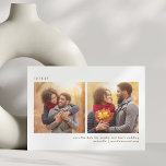 Tre foto-enkla typografi-minimalister Bröllop Spara Datumet<br><div class="desc">Tre foto-enkla typografi-minimalister Bröllop spara datum</div>