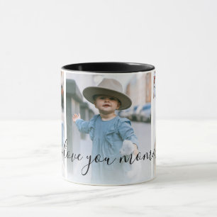Tre foto I Kärlek You Mamma Anpassningsbar Mugg