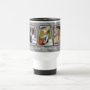 Tre foto-Pappa Brev utskuren Mugg