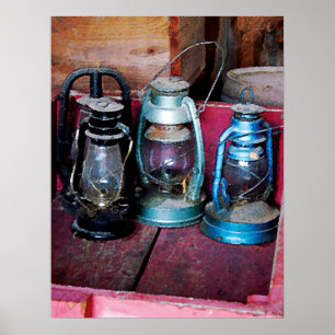 Tre fotogenlampor poster