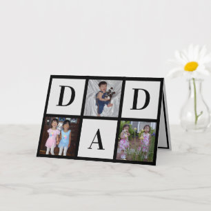 Tre fotomakort för Lycklig Fars dag Kort
