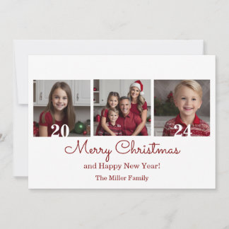 Tre foton - enkel jul julkort