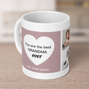 Tre foton och ett hjärta   Bästa mormor någonsin Kaffemugg
