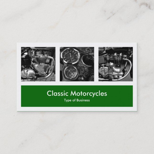 Tre foton plus ett - Grönt av djupgräs Visitkort (Framsida)