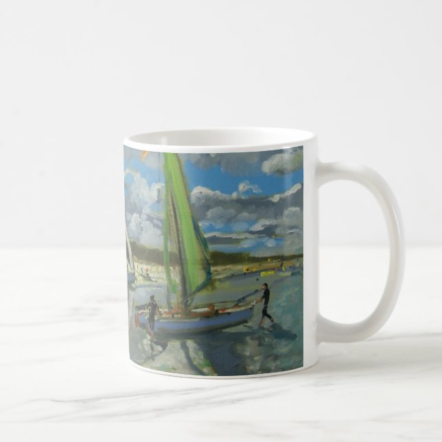Tre frankriken för segelbåtBraydyner Kaffemugg (Höger)