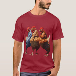 Tre franska hönor Tro Hopp Välgörenhet Utklippta v T Shirt