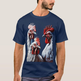 Tre franska hönor Tro Hopp Välgörenhet Utklippta v T Shirt