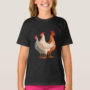 Tre Franskar - Hens Retro Mid Century-utklipp 6 T Shirt