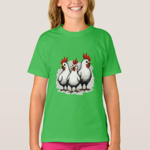 Tre Franskar lång Retro-utklipp 5 T Shirt