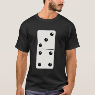Tre fyra Domino Funny Halloween Costume Group Mors T Shirt