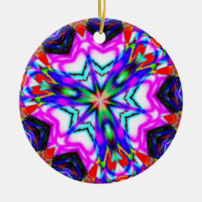 Tre gånger Mirrorkul Julgransprydnad Keramik (Framsidan)