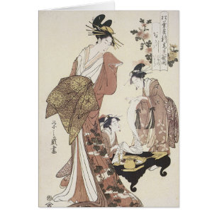 Tre Geishas Hälsningskort