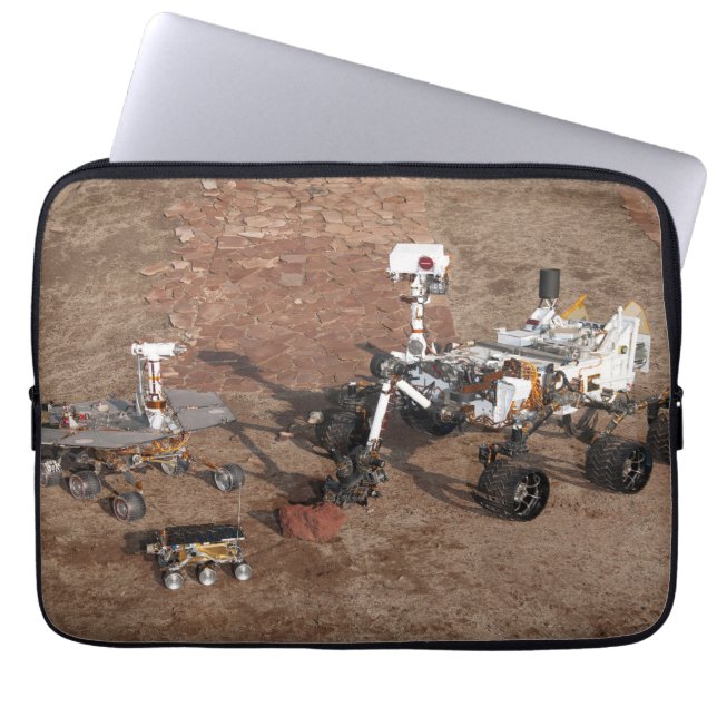 Tre Generation av Mars Rovers. Laptop Fodral (Framsidan)