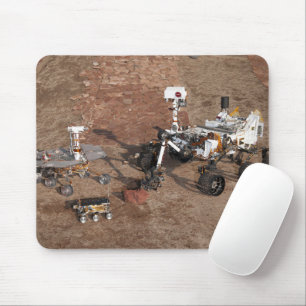 Tre Generation av Mars Rovers. Musmatta