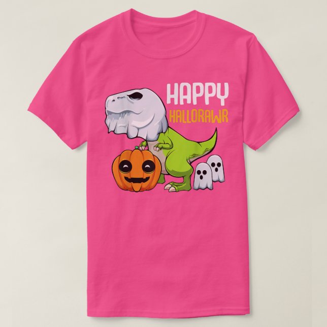 TRe Ghost Lazy Halloween Costume Dinosaur Pun Pump T Shirt (Design framsida)