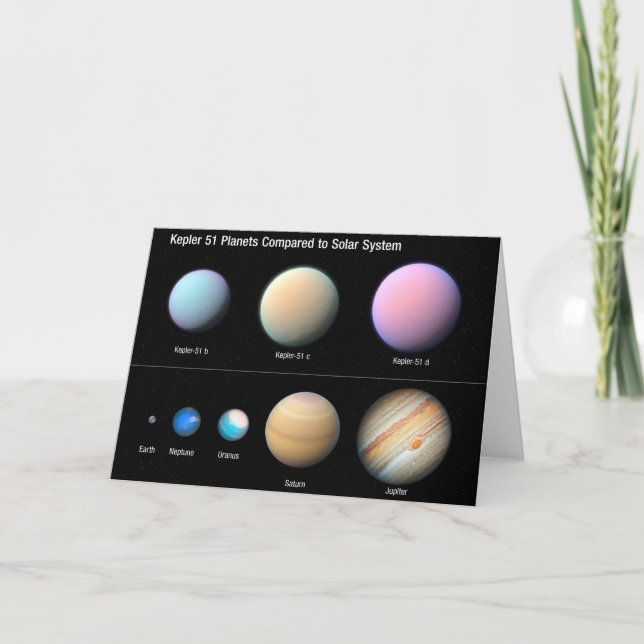 Tre giant Planets Orbitande Kepler 51 Kort (Framsida)