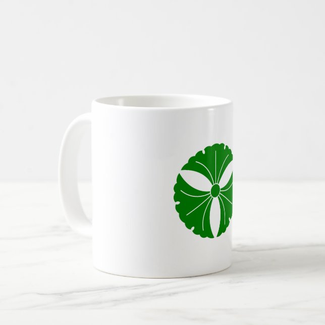 Tre ginkgo blad mugg (Framsida vänster)