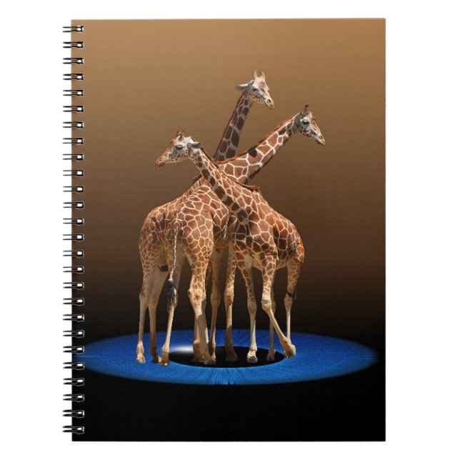 TRE GIRAFF ANTECKNINGSBOK (Framsidan)