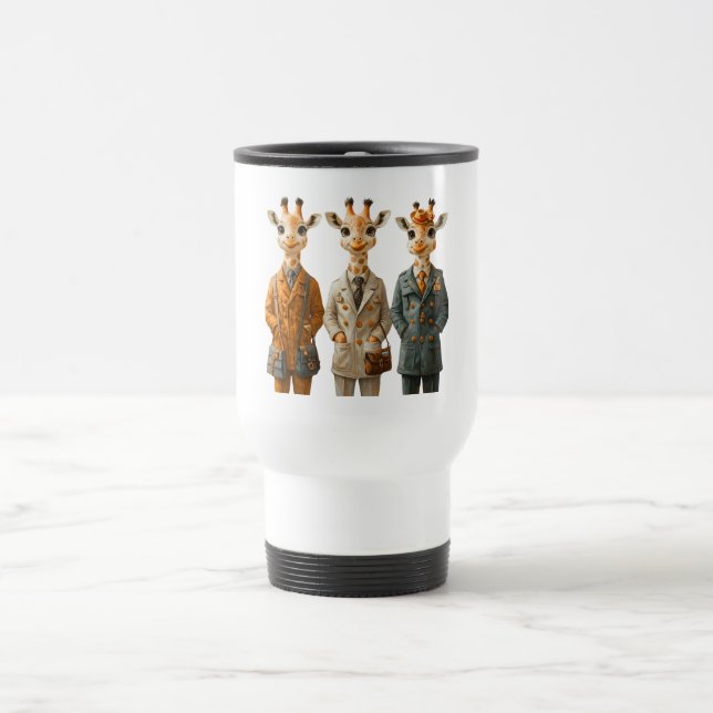 Tre Giraffe Travel Thermal Mugg (Center)