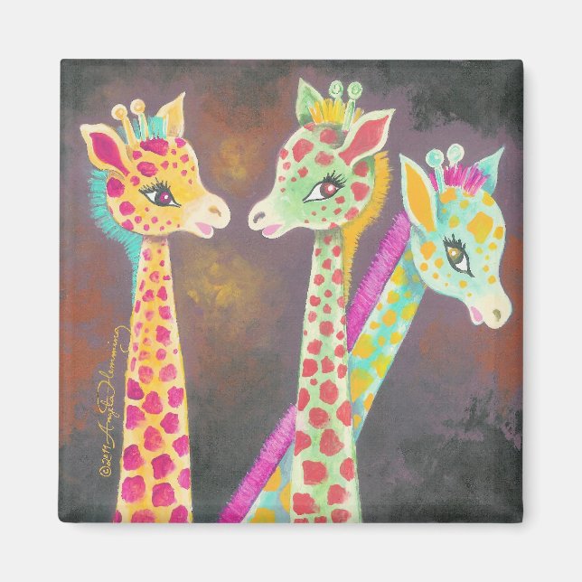 Tre giraffer magnet (Framsidan)