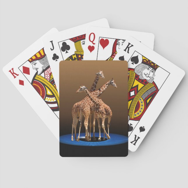 TRE GIRAFFES KORTLEK (Baksidan)