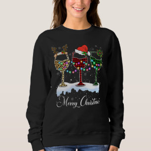 Tre glas rött Vin och julljus T Shirt