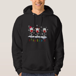 Tre glas Vin jultomte Hoodie
