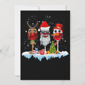 Tre glasögon Vin jultomten Ljus x Spara Datumet