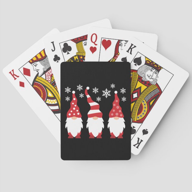 Tre Gnomer för Helgdagarna Casinokort (Baksidan)