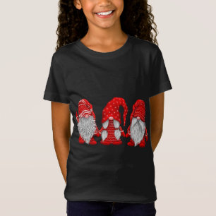 Tre gnomer i rött kostym jul - Hängande Wi T Shirt