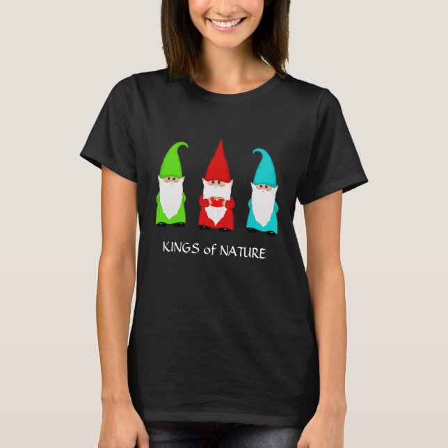 Tre Gnomer Kungar av Nture T-Shirt (Framsida)
