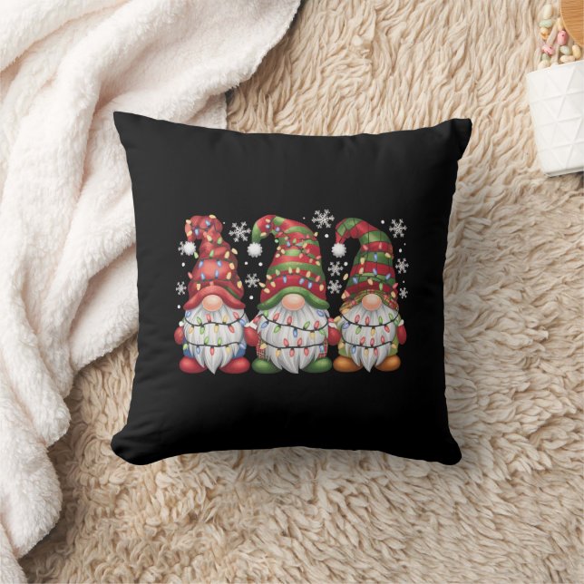 Tre Gnomes Buffalo Play Red jul Kudde (Filt)