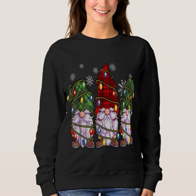 Tre Gnomes Buffalo Play Red jul T Shirt (Framsida)